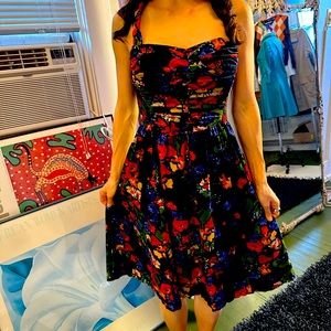 Beautiful floral velour dress.